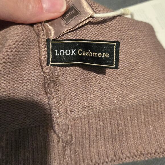 NWT LOOK by M Cashmere Blend Beanie Taupe - Picture 5 of 6